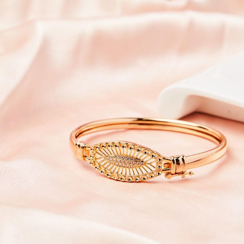 Gelang Tangan Bangle Wanita Elegan Gelang Emas Xufing Anti Karat Motif sarang