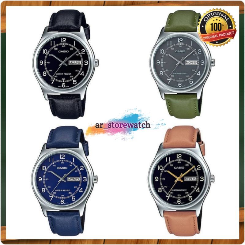 Jam Tangan Pria Casio MTP-V006L-1B2 1B3 / MTP-V006L-2B 3B Original