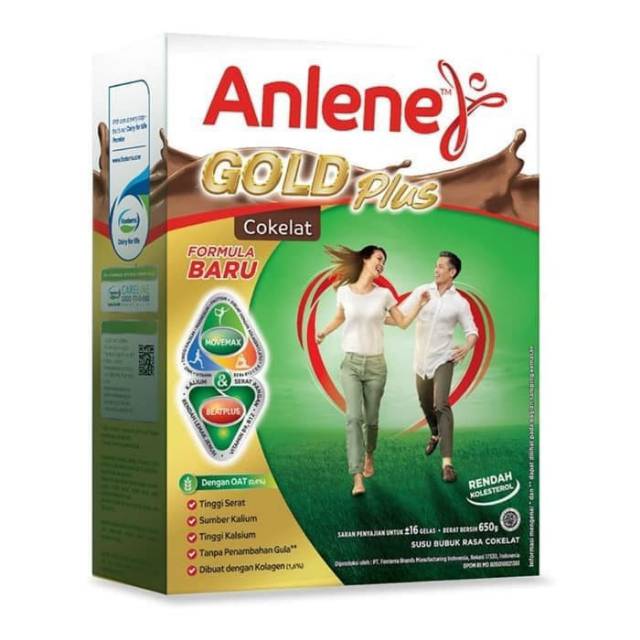 Anlene gold plus coklat cokelat 650gr