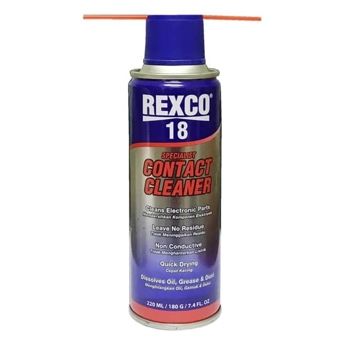 Rexco 18 Pembersih Elektrik - Elektronik - Contact Cleaner 220 ml