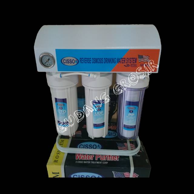 MESIN / FILTER AIR MINUM RO 100 gpd Cisso MESIN / FILTER REVERSE OSMOSIS 6 Stage