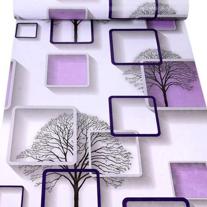 Hemat Wallpaper Stickers Dinding Motif Pohon 3D Promo