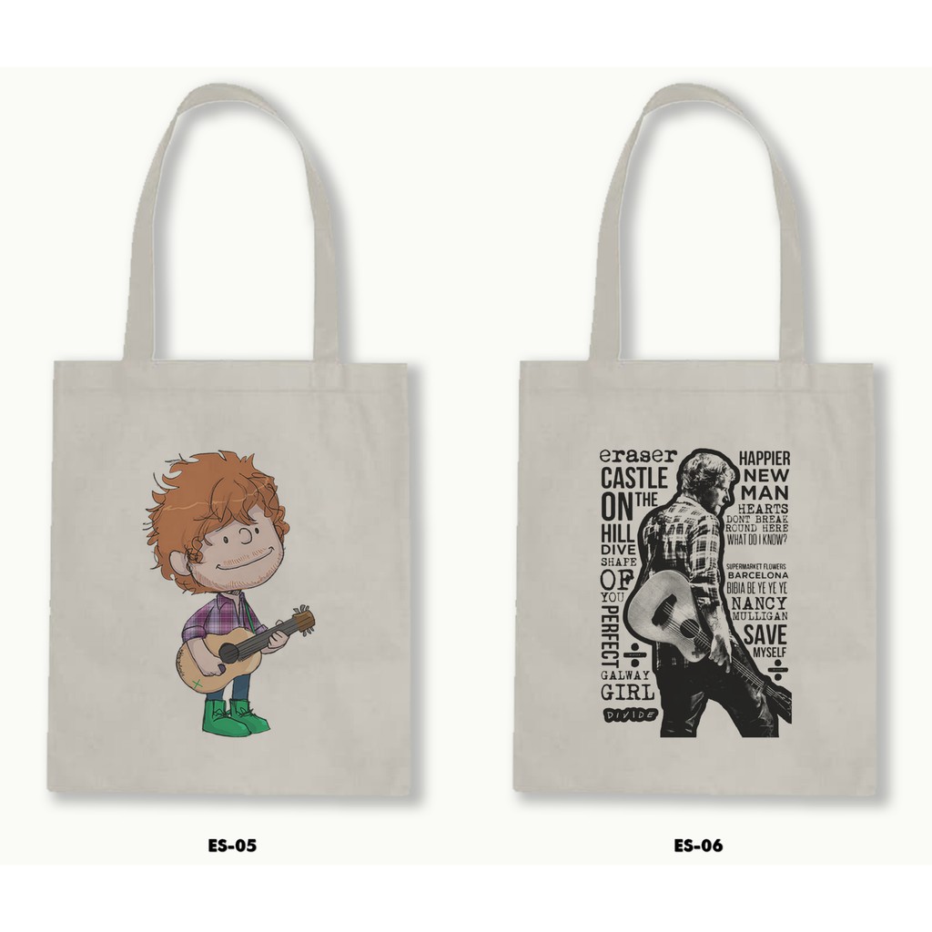 TOTE BAG BLACU - ED SHEERAN