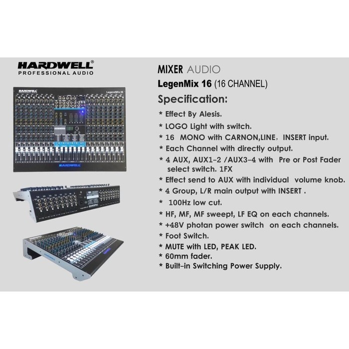 Mixer Hardwell Legend Mix 16 / Legendmix 16 / Legendmix-16 Original