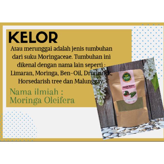 

Bubuk pure daun kelor murni ihar