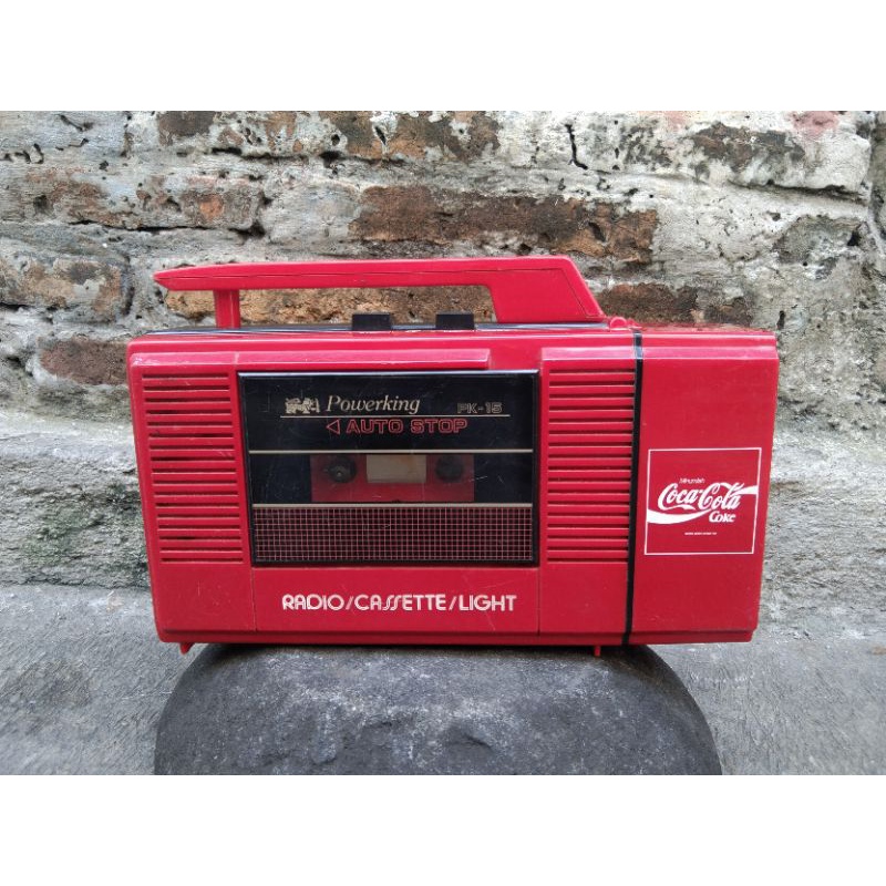 radio tape TENS sovenir Coca cola