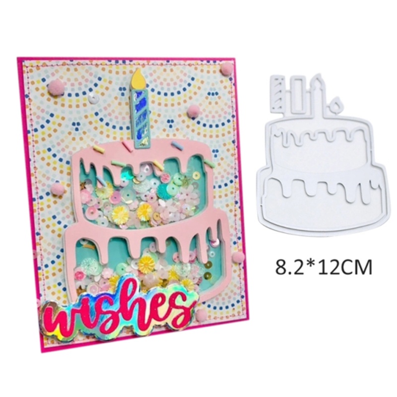 Zzz Cetakan Stensil Cutting Dies Motif Kue Bahan Metal Untuk Scrapbook / Craft Handmade Diy