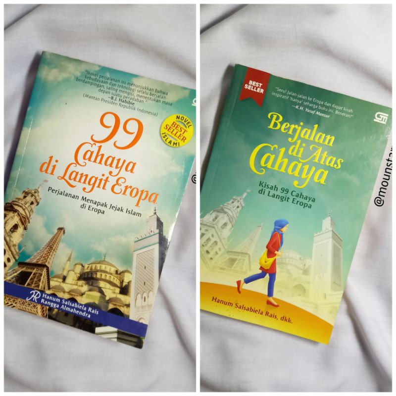 PRELOVED NOVEL 99 CAHAYA DI LANGIT EROPA + BERJALAN DI ATAS CAHAYA