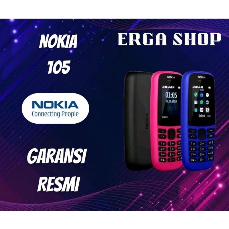 Nokia 105 Tahun 2019 Garansi Resmi TAM