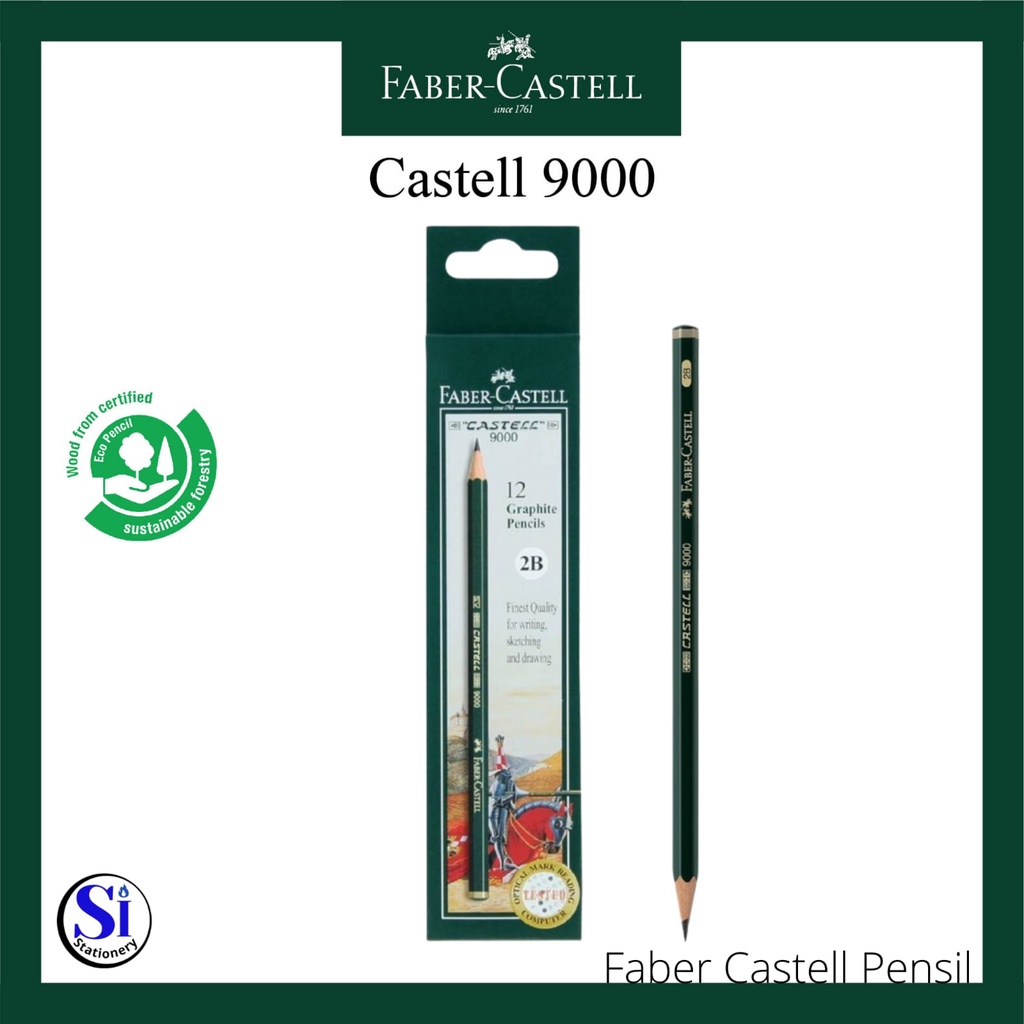 

Pensil Faber Castell 2B/Pensil Ujian/Pensil Kayu Faber Castell 2B Original