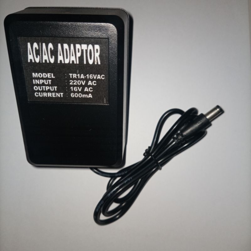 Adaptor 16V AC 600mA