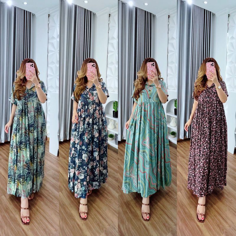 ELIE DRESS DST MOTIF TERBARU//GROSIR//