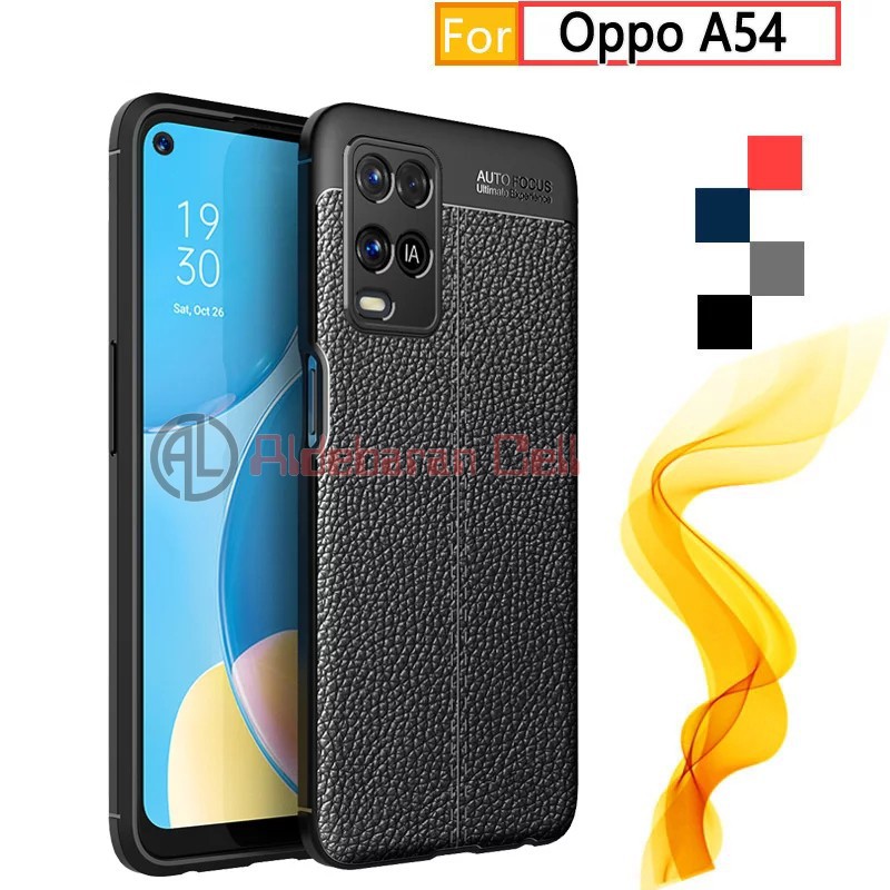 Slim Leather Case Oppo A54 Softcase Autofocus Oppo A54 4G 2021
