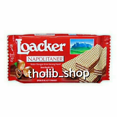 

wafer loacker napolitaner | wafer dengan krim kacang hazelnut 45gr