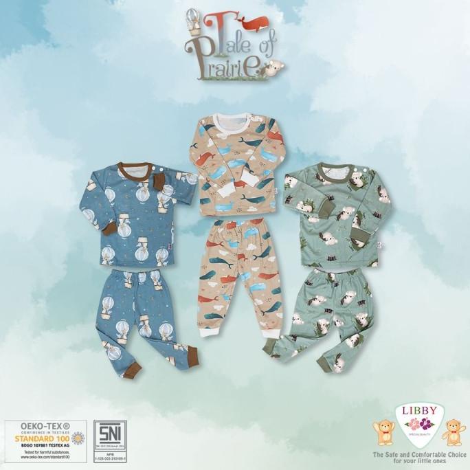 LIBBY BABY 3 SETELAN PANJANG S M L 2L XL XXL PIYAMA ANAK LIBBY BABY