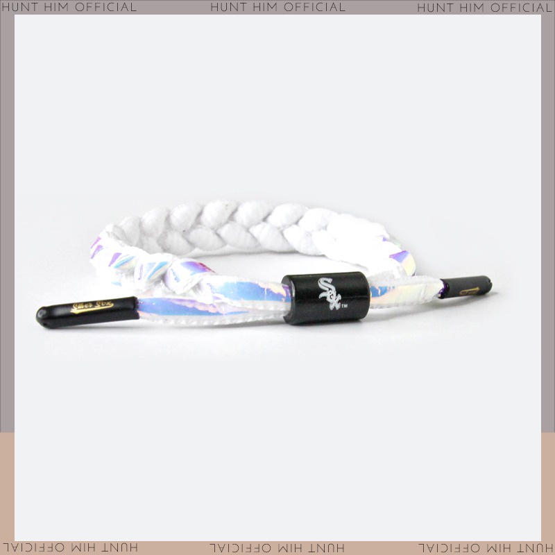 SHOELACES BRACELET KAIN PRIA - LIMITED N VARIANT SILVER SOX AQUA FLASH