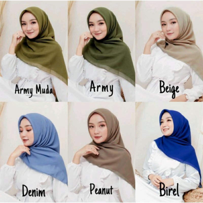 JILBAB HIJAB BELLA SQUARE PREMIUM DOUBLE HYCON ANTI LETOY KERUDUNG BELLA