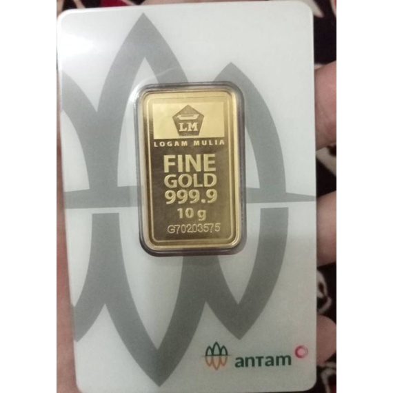 Logam Mulia Emas Antam Murni 24Karat 10 gram Original Terbaru Murah Berkualitas Bersertifikat