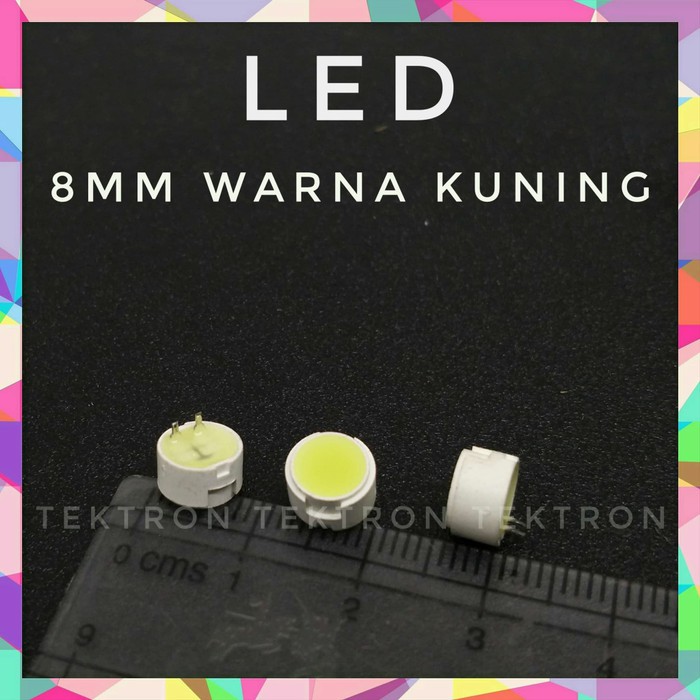 LED 8mm warna kuning indikator led