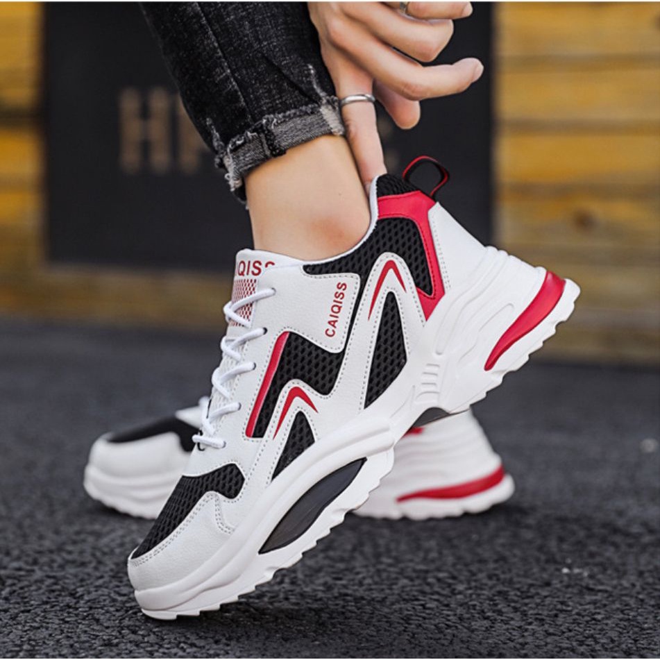 TBIG [COD] Sepatu Sneakers Pria CAQISSHOES Sepatu Import Murah Pria Sekolah Kuliah Kerja