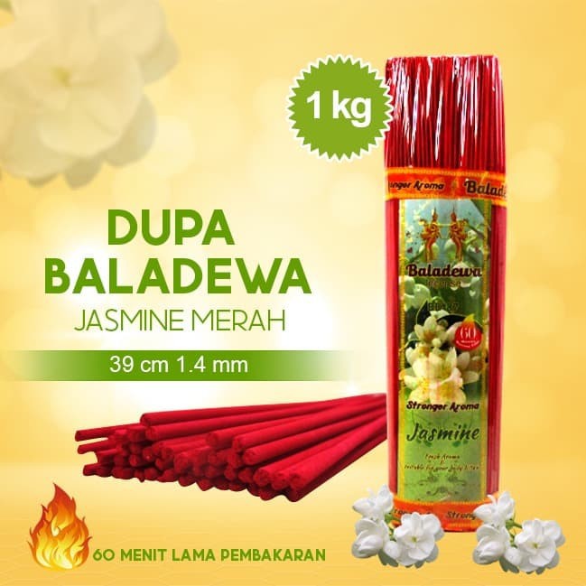 Dupa/ Hio Wangi Harum Baladewa 39 cm 1 Kg 1.4 mm Jasmine merah