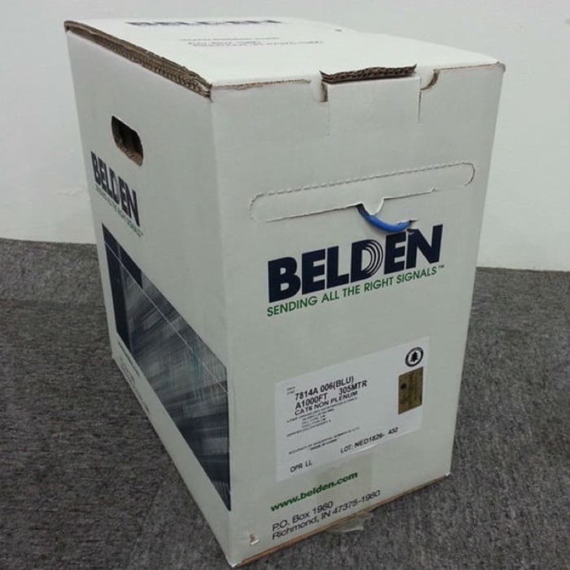 Kabel Belden original USA UTP Cat6e panjang 305m