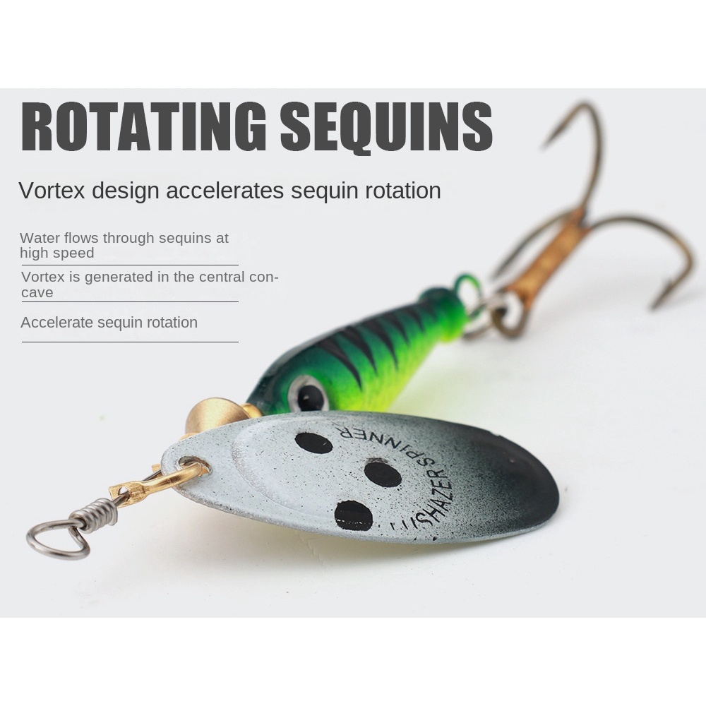 Umpan Pancing Sequin Bentuk Ikan 11g 15g 18g Dengan Kail