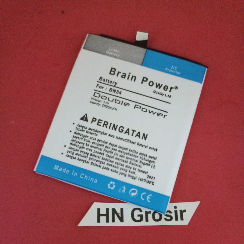 Baterai batre Xiaomi Redmi 5A BN34 BN-34 double power