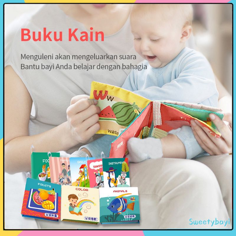 [rumahbayipdg] Teether book softbook gigitan bayi buku bantal bayi