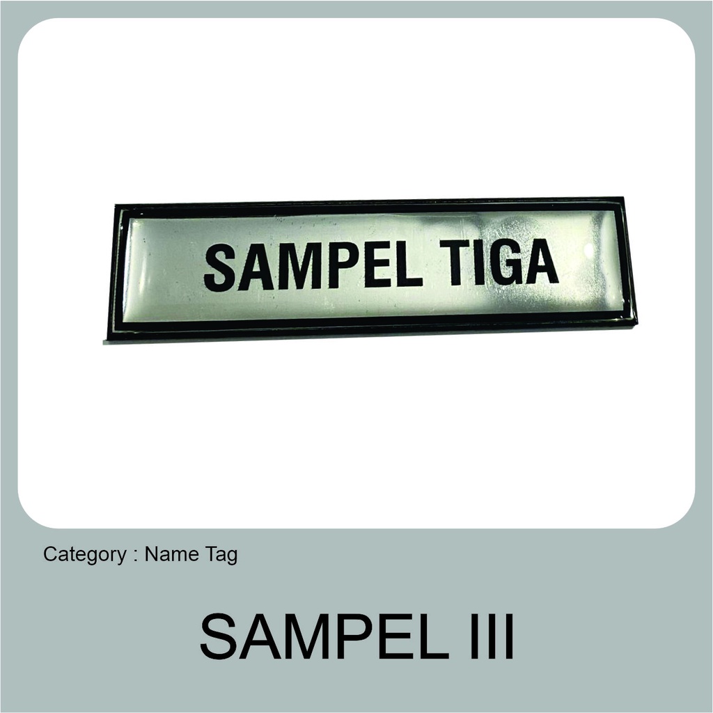 

Name Tag Akrilik Keren Cetak Custom, Cocok untuk Seragam Sampel Tiga (SILVER-HITAM-HITAM)