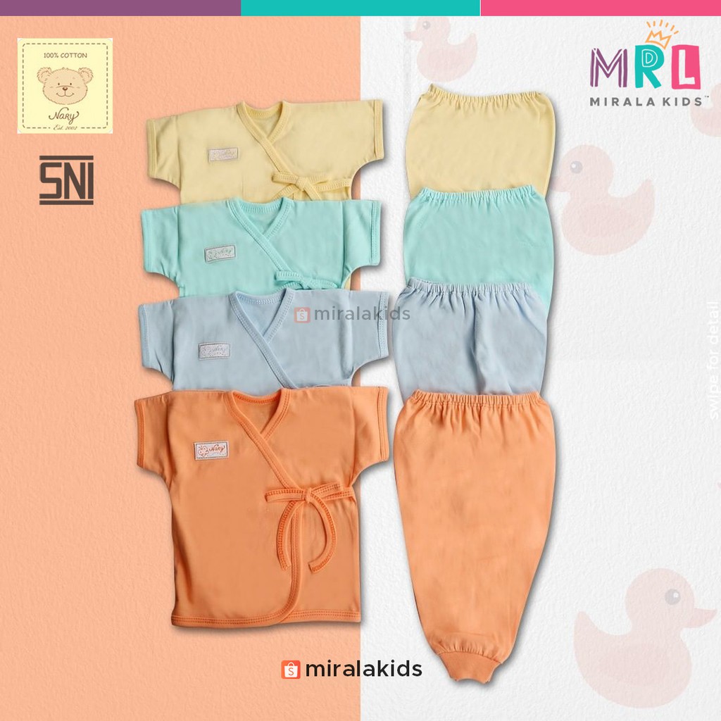 Nary Kimono Bayi dan Celana - Setelan Kimono Lengan Pendek Summer Tone SNI