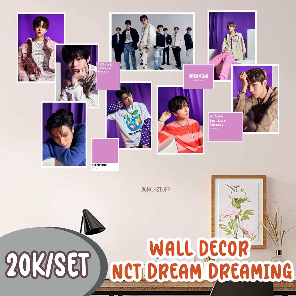 NCT DREAM DREAMING POSTER WALL DECOR AESTHETIC MURAH poster kpop hiasan dinding