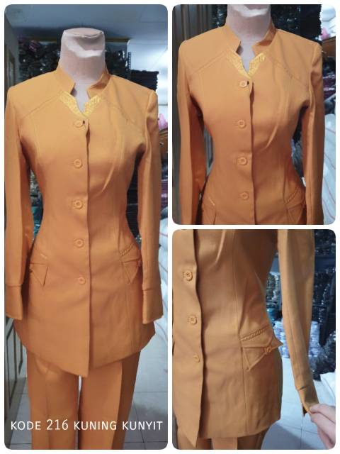 Blazer Wanita Blazer Formal Resmi Polos Blazer Jas Wanita Jas Formal Warna Warni Setelan Resmi