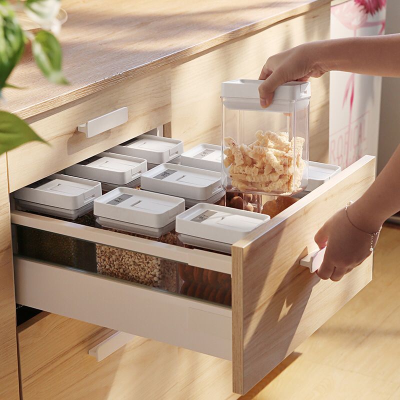 Toples Transparan Makanan Kotak Penyimpanan Kedap Udara