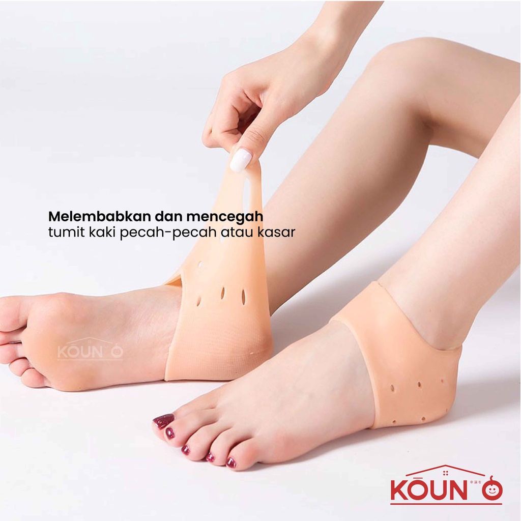 Bantalan Pelindung Tumit Anti Lecet Kaus Kaki Silikon Lembut Aksesoris Sepatu Heels