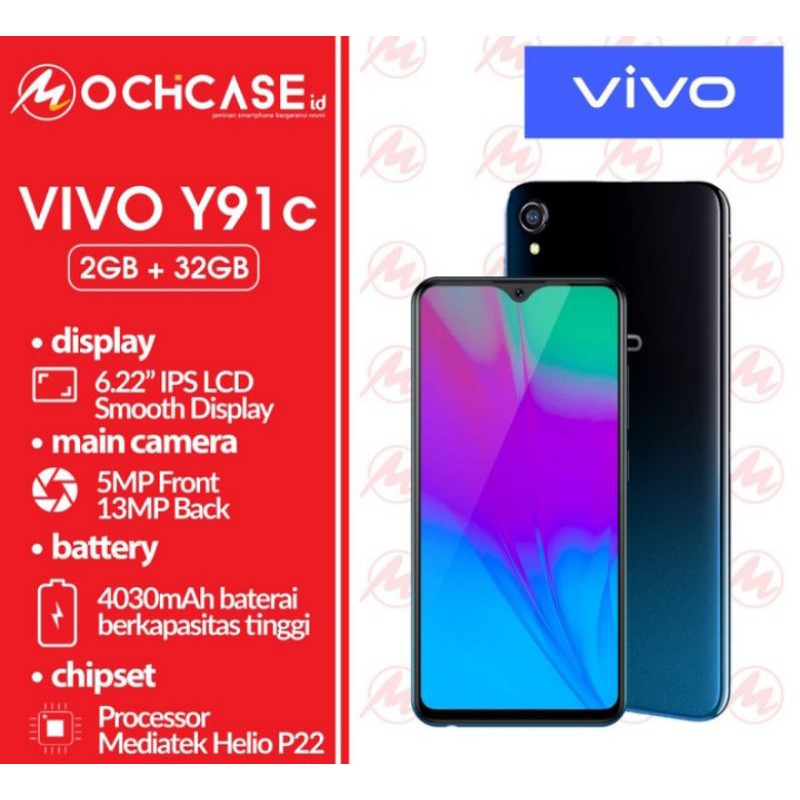 HP VIVO Y91C RAM 2/32GB RESMI INDONESIA
