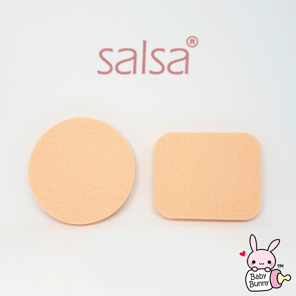 ❤ BELIA ❤ SALSA Sponge Bedak Bulat &amp; Persegi | Spons tepuk bedak spon Puff | BABY BUNNY