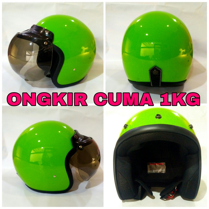 Helm bogo helm retro Harga PROMO bukan carglos ink kyt nhk - Putih