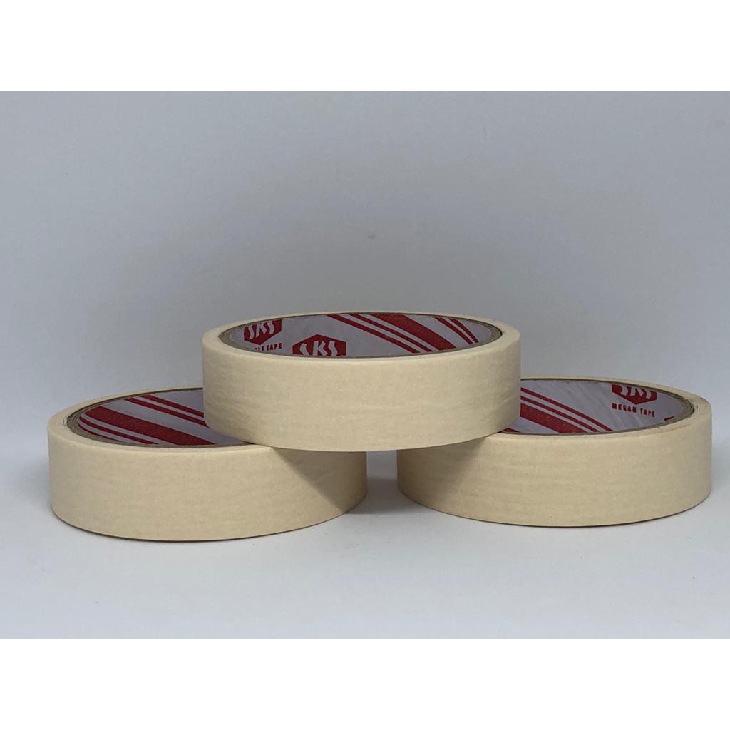 

LAKBAN KERTAS / MASKING TAPE 1" x 11 METER BAGUS, BERKUALITAS