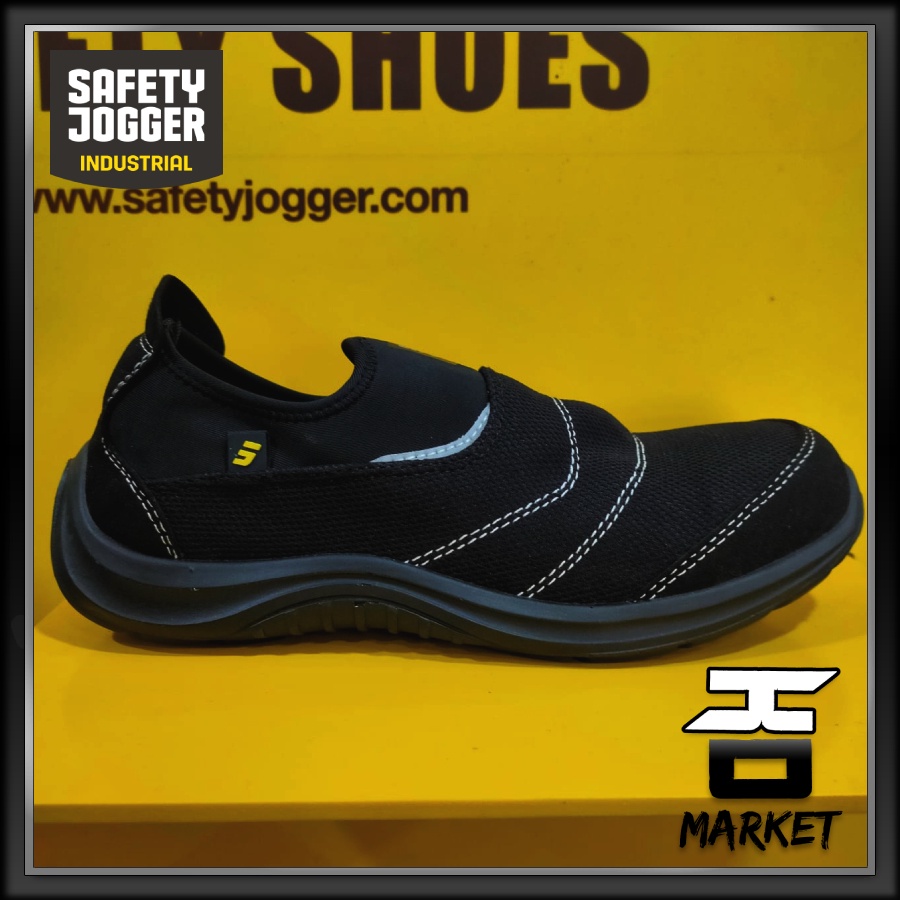 Jual Sepatu Safety Jogger Model Yukon S1P Black Safety Shoes Steel Cap