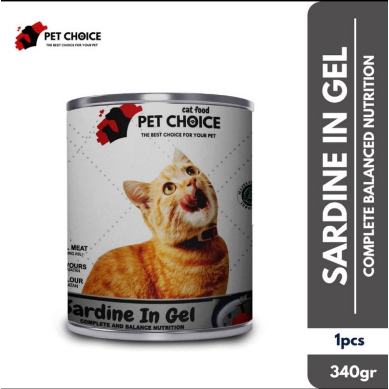 Makanan Kucing Basah PET CHOICE kaleng 340gr catfood  wetfood bukan LIFECAT