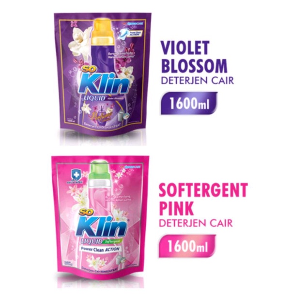 Soklin Liquid cair jumbo 1.6 liter/1600 ml murah