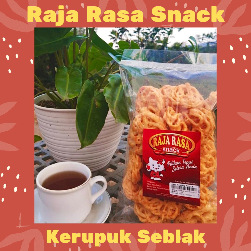 

[RAJA RASA SNACK] Krupuk Seblak Pedas Raja Rasa /Cemilan Camilan Serba 12.000/Makanan Ringan 12 Ribu