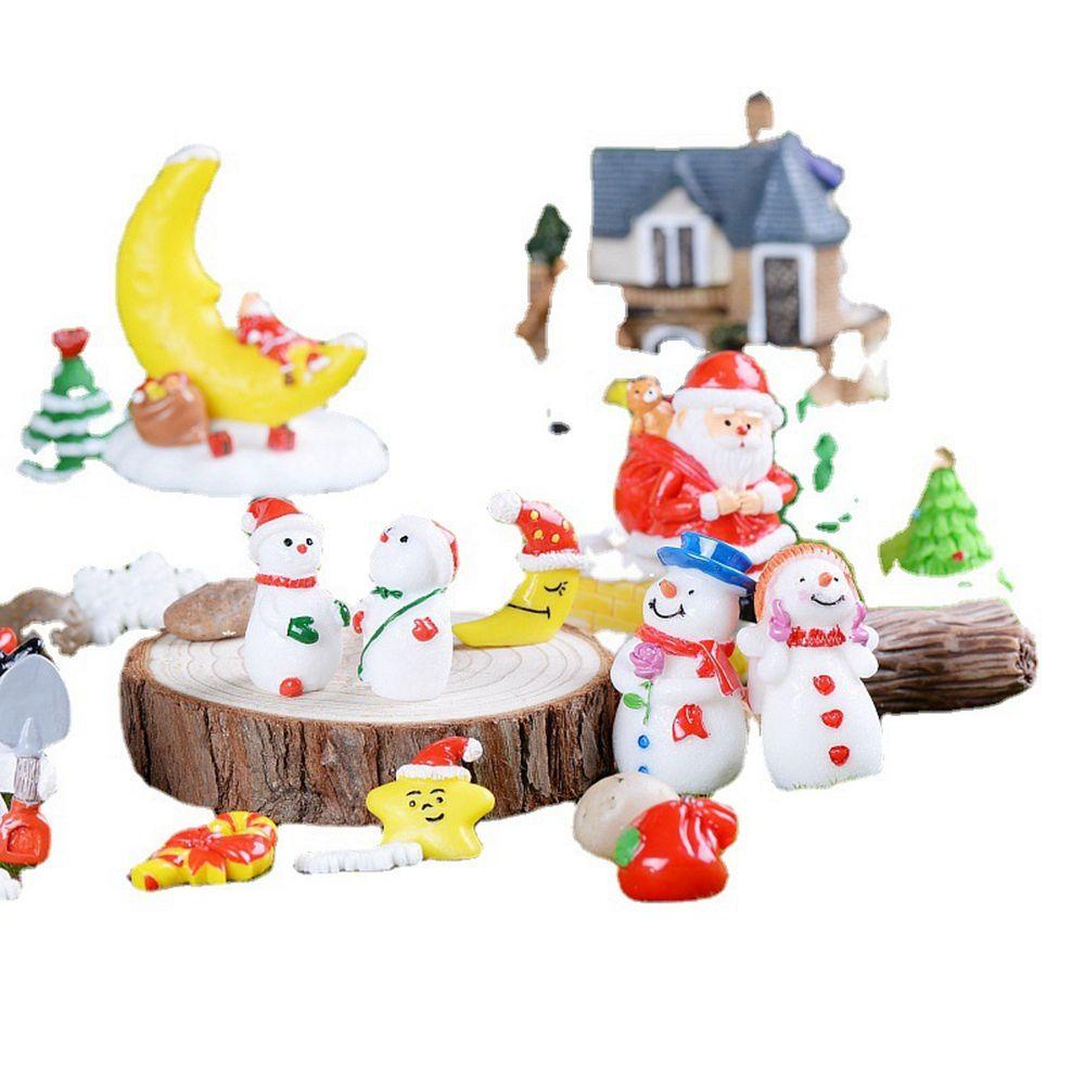 Agustinina Hiasan Natal Resin Mini Xmas Decor Kerajinan Dekorasi Christmas