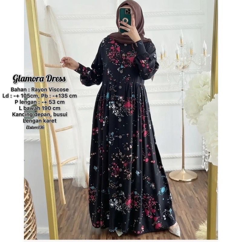 Dress Glamora Hitam