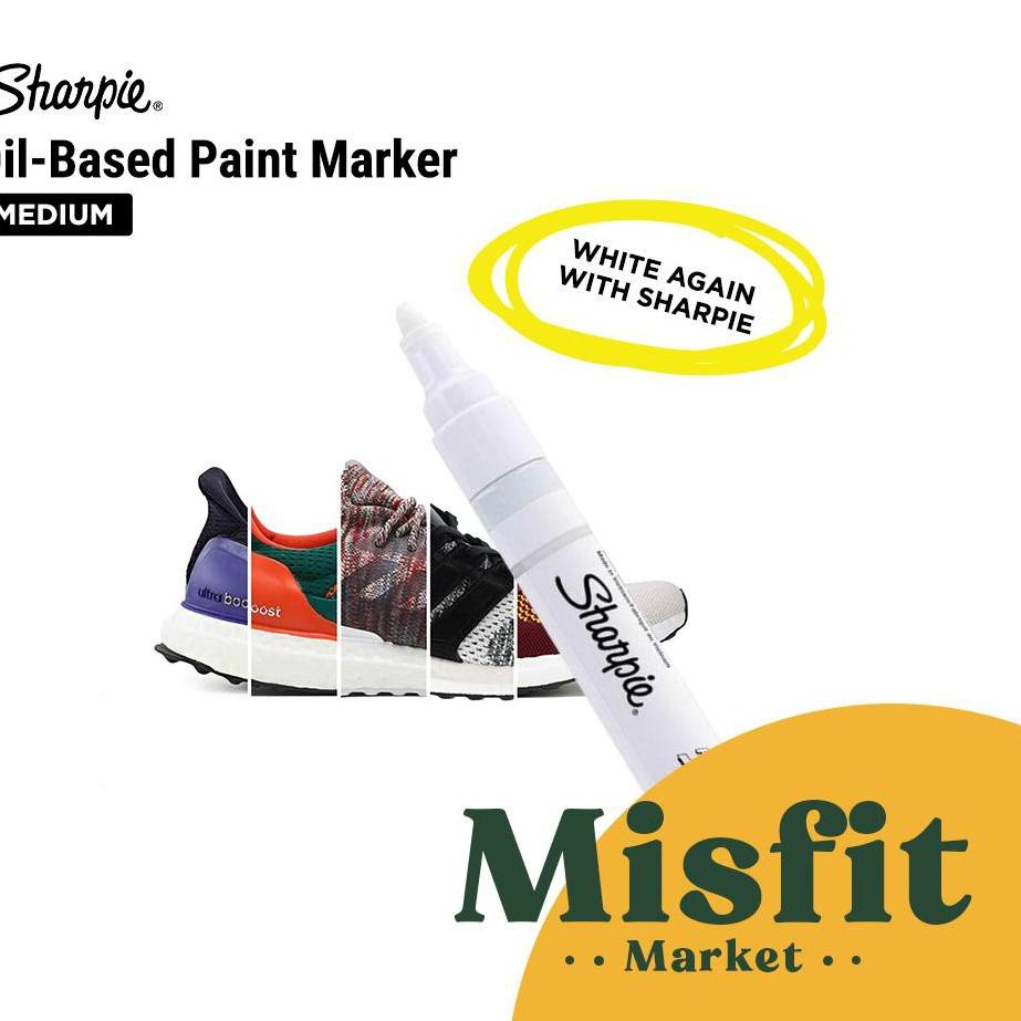

[KODE PRODUK FZWHZ9280] Sharpie Oil Based Marker White Medium Point | Ultra boost NMD Yeezy