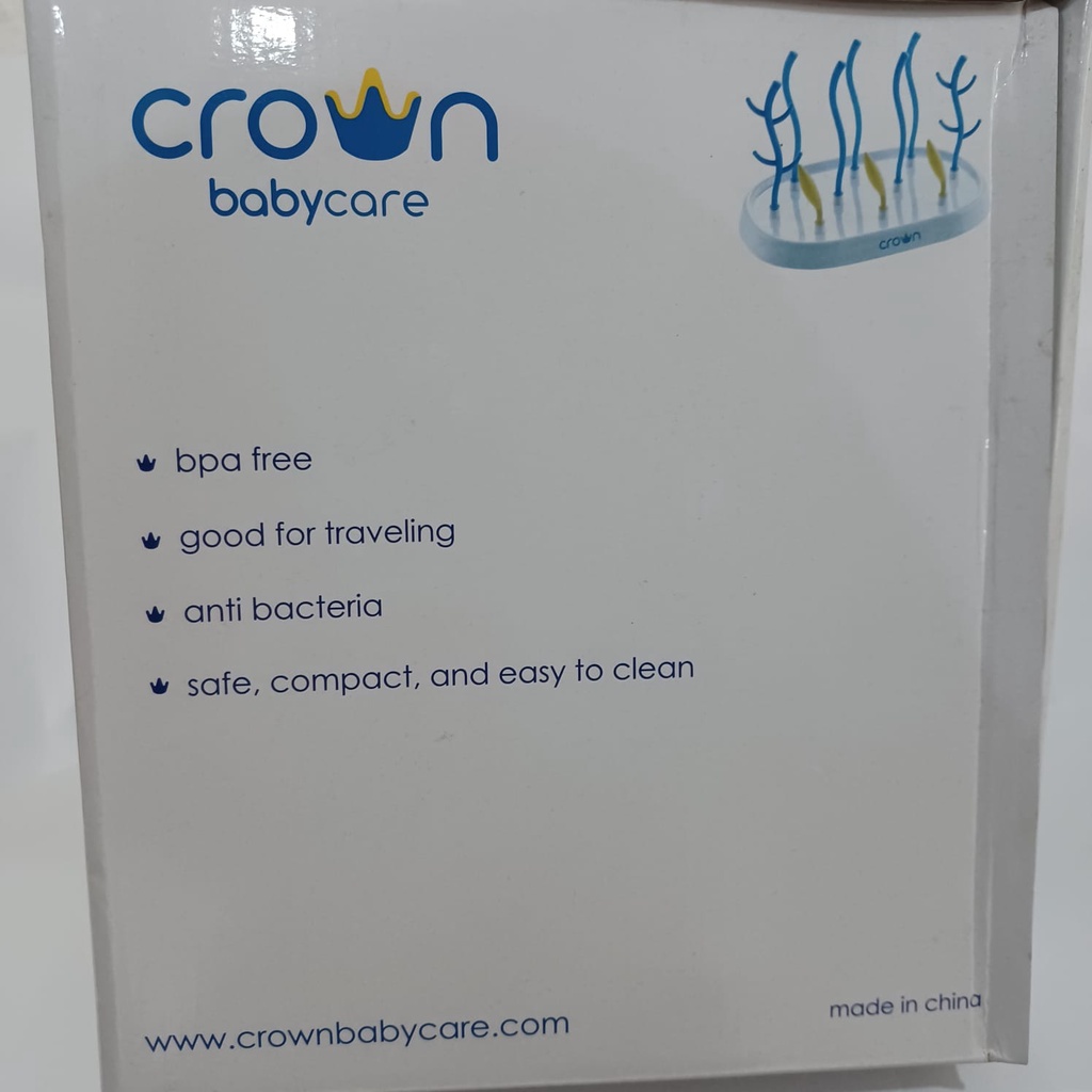 Rak Botol Susu Bayi CR 3638 CROWN BABY CARE EASY DRY rak pengering tirisan drying rack milk bottle