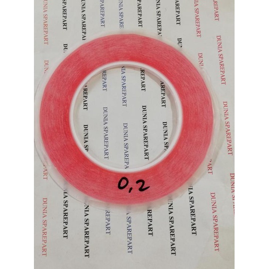 

☇ double tape merah 0,2 cm isolasi selotip 2mm perekat lcd touchscreen ➼