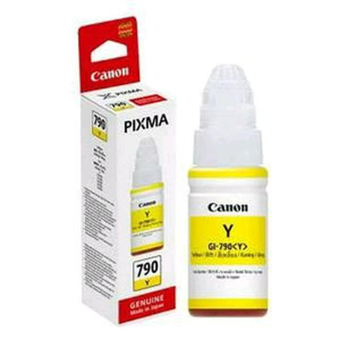 TINTA CANON INK BOTTLE GI-790 COLOR ORIGINAL YELLOW REFILL G1000 G2000 G3000