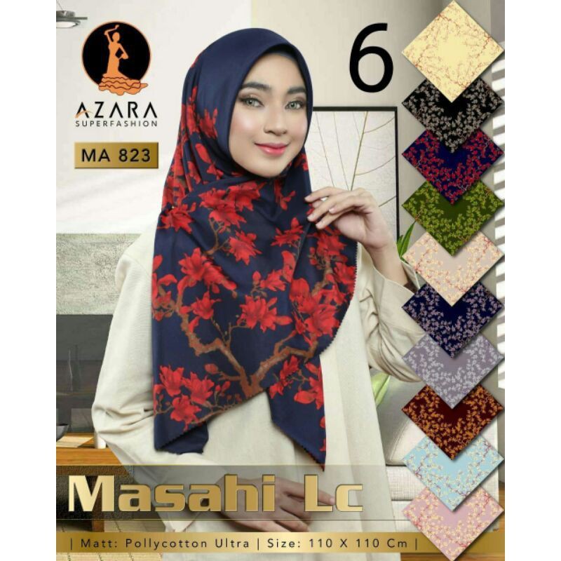 Hijab AZARA/Kerudung Segiempat AZARA/Hijab Laser Cut